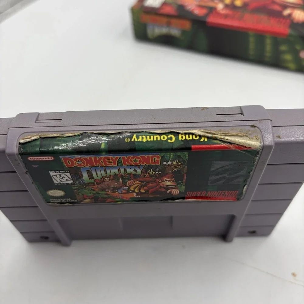 Donkey Kong Country Super Nintendo SNES 1994 Complete CIB Manual Inserts